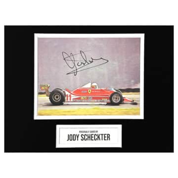 Signed Jody Scheckter Display - F1 Icon Autograph