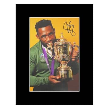 Siya Kolisi Signed Photo Display - 16x12 RWC Winner 2019 Autograph