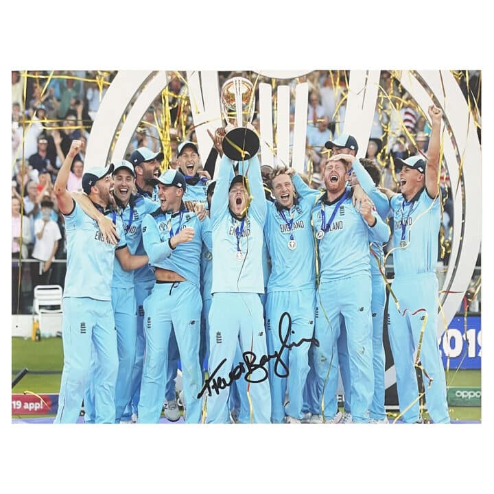 Trevor Bayliss Signed Poster Photo - 18x12 CWC Winner 2019