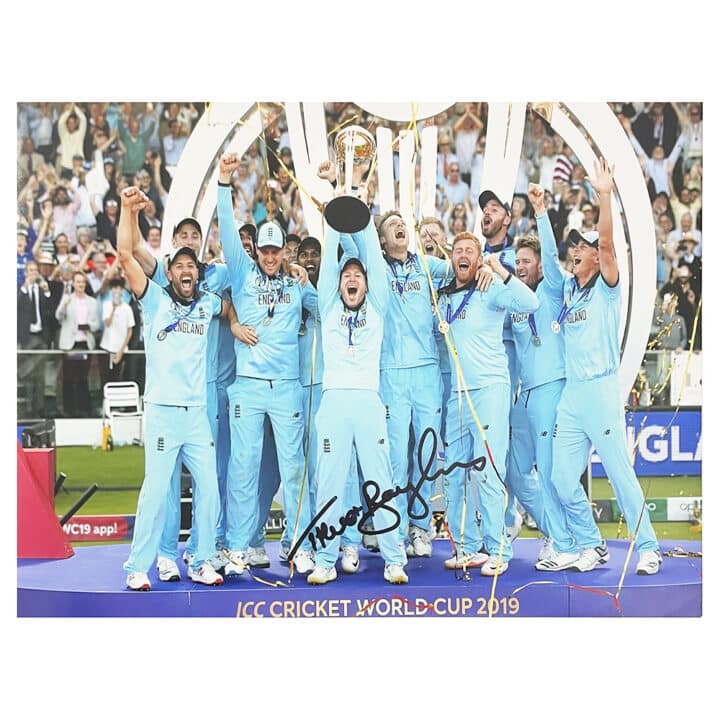 Signed Trevor Bayliss Poster Photo - 18x12 CWC Winner 2019