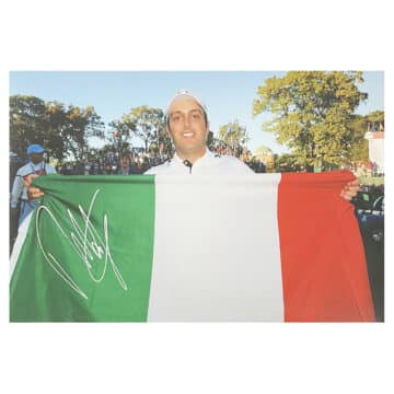 Signed Francesco Molinari Poster Photo - 18x12 Ryder Cup Icon