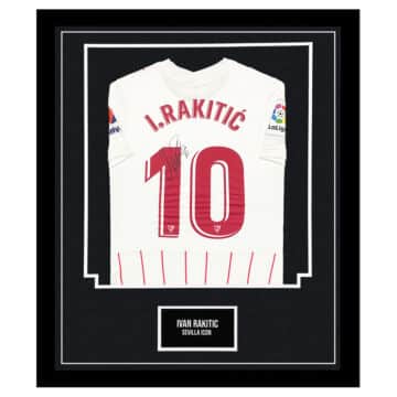 Signed Ivan Rakitic Shirt Framed - Sevilla Icon Jersey