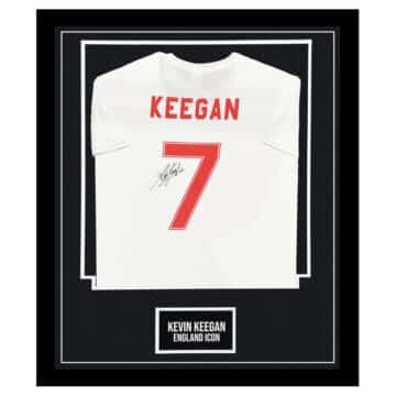 Kevin Keegan Signed Shirt Framed – England Icon Jersey