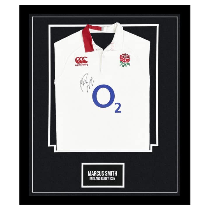 Marcus Smith Signed Jersey Framed - England Rugby Icon Shirt