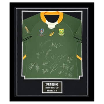 Signed Springboks Jersey Framed - RWC Winners 2019 Shirt