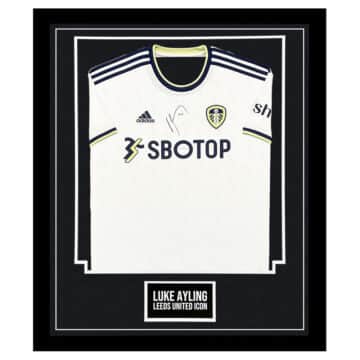 Signed Luke Ayling Shirt Framed - Leeds United Icon Jersey