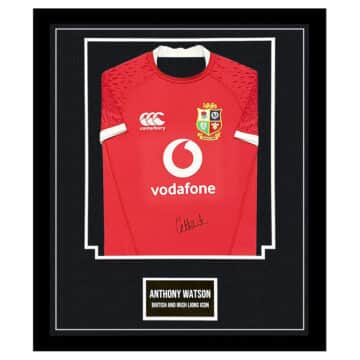 Signed Anthony Watson Jersey Framed - British & Irish Lions Icon Shirt