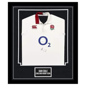 Signed Dan Cole Shirt Framed - England Rugby Icon Jersey