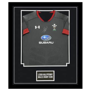 Signed Leigh Halfpenny Shirt Framed - Wales Rugby Icon Jersey