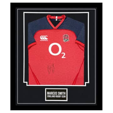 Marcus Smith Signed Shirt Framed - England Rugby Icon Jersey