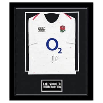 Signed Kyle Sinckler Jersey Framed - England Rugby Icon Shirt