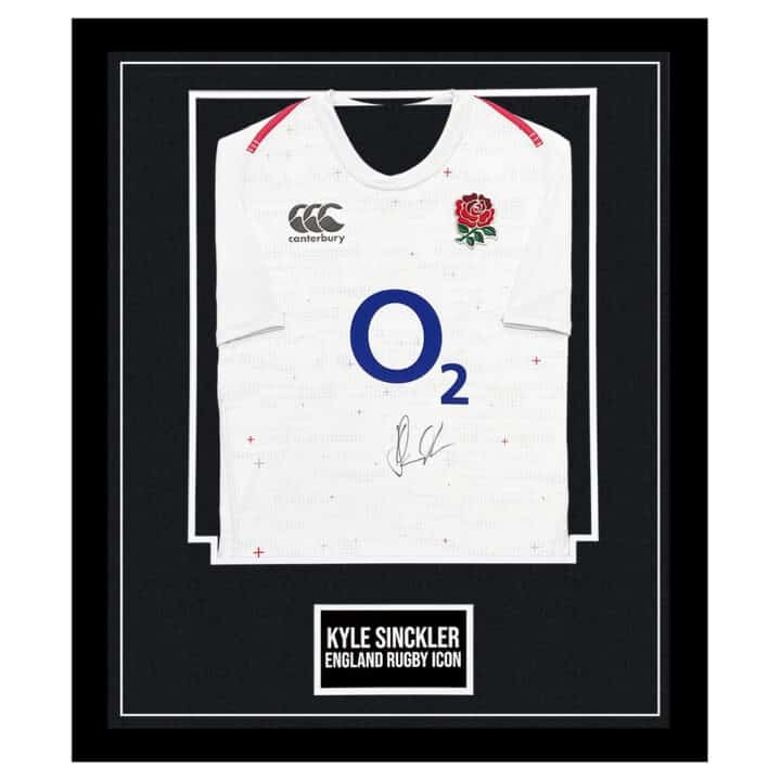 Signed Kyle Sinckler Jersey Framed - England Rugby Icon Shirt