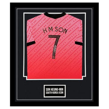 Son Heung-Min Signed Shirt Framed - South Korea Icon Jersey