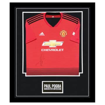 Signed Paul Pogba Shirt Framed - Manchester United Icon Autograph