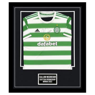 Callum McGregor Signed Shirt Framed - SPL Winner 2022 Jersey