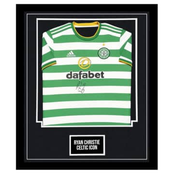 Ryan Christie Signed Shirt Framed - Celtic Icon Autograph Jersey