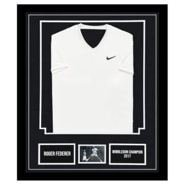 Roger Federer Signed Framed Display - Wimbledon Champion 2017