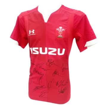 Wales Signed Rugby Jersey - Squad Autograph Shirt