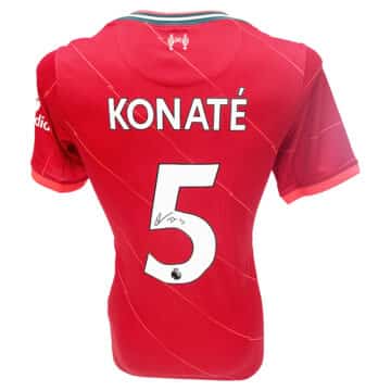 Ibrahima Konate Signed Liverpool Shirt - FA Cup Winner 2022