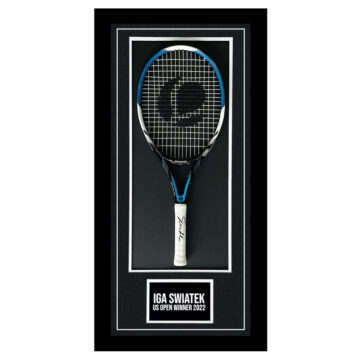 Iga Swiatek Signed Framed Racket - US Open Winner 2022