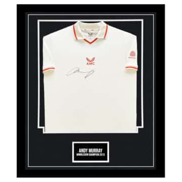 Signed Andy Murray Framed Shirt - Wimbledon Champion 2013