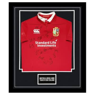 Signed British & Irish Lions Framed Shirt - Tour of New Zealand 2017