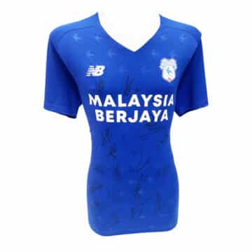 Signed Cardiff City Home Shirt - Championship Squad 2023