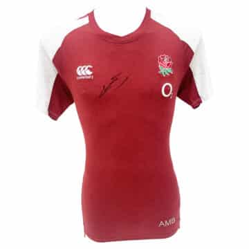 Signed Courtney Lawes Shirt - England Rugby Icon