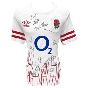 Signed England Rugby Home Shirt - Six Nations 2023