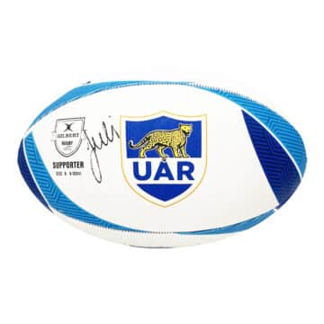 Signed Julian Montoya Rugby Ball - Argentina Icon