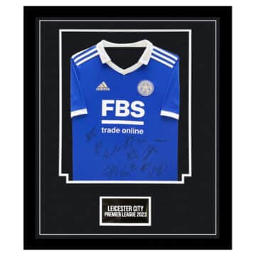 Signed Leicester City Framed Shirt - Premier League 2023