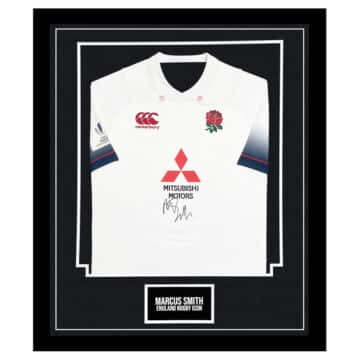 Signed Marcus Smith Framed Shirt - England Rugby Icon