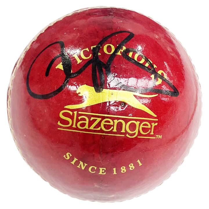 Signed Ollie Robinson Cricket Ball - Ashes 2023