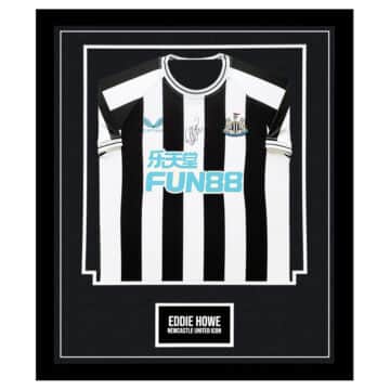 Eddie Howe Signed Framed Shirt - Newcastle United Icon