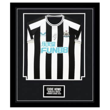 Eddie Howe Signed Newcastle United Framed Shirt - Premier League 2023