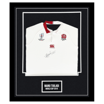 Manu Tuilagi Framed England Shirt - Rugby World Cup 2019