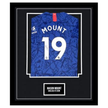 Mason Mount Signed Framed Shirt - Chelsea FC Icon Jersey