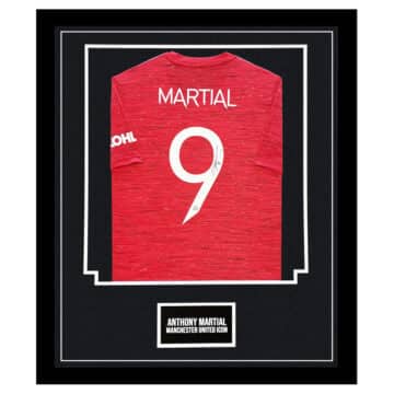 Signed Anthony Martial Framed Shirt - Manchester United Icon