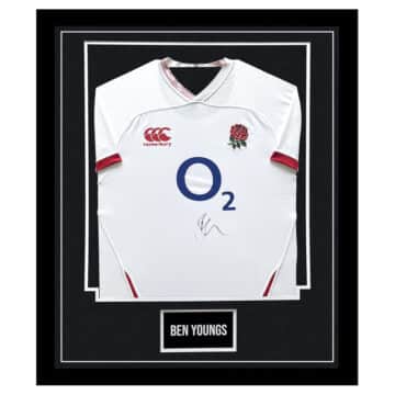 Signed Ben Youngs Framed Shirt - England Rugby Icon