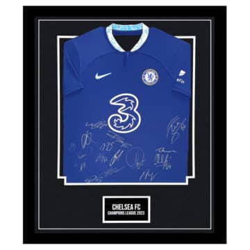 Signed Chelsea FC Framed Shirt - Champions League 2023