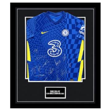 Signed Chelsea FC Framed Shirt - Club World Champions 2022