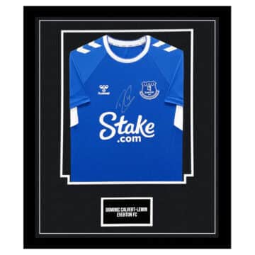 Signed Dominic Calvert-Lewin Everton Framed Shirt - Premier League 2023