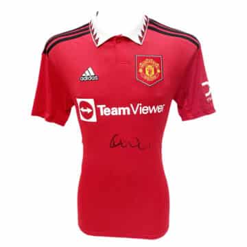 Signed Erik ten Hag Manchester United Shirt - Premier League 2023