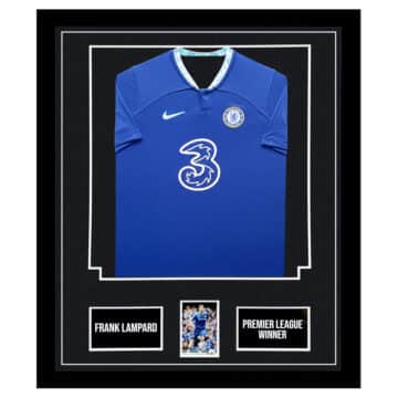 Signed Frank Lampard Framed Display Shirt - Premier League Winner