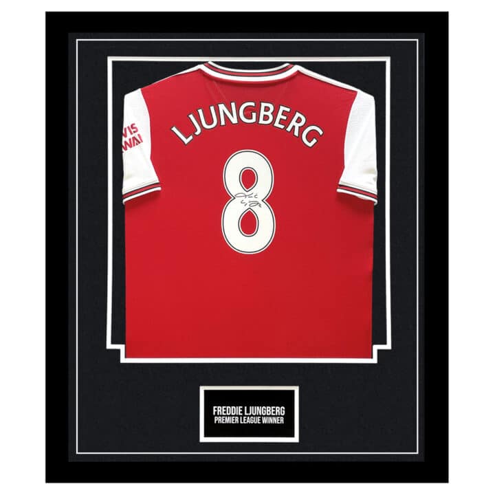 Signed Freddie Ljungberg Framed Shirt - Premier League Winner