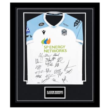 Signed Glasgow Warriors Framed Shirt - European Rugby Champions Cup 2122