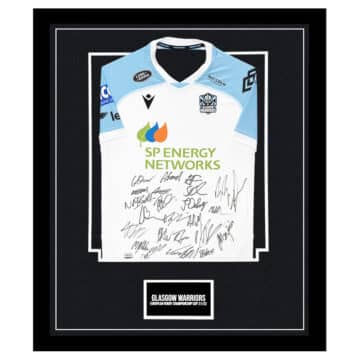 Signed Glasgow Warriors Framed Shirt - European Rugby Champions Cup 2122