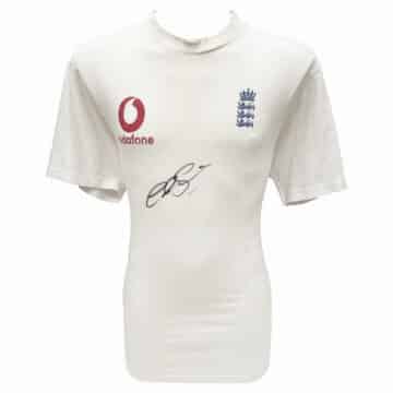 Signed Graeme Swann Match Worn Shirt - England Cricket Icon