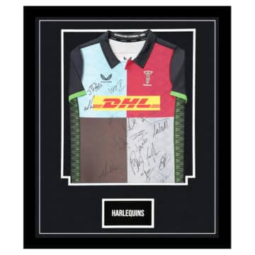 Signed Harlequins Framed Jersey - Premiership Shirt 2023