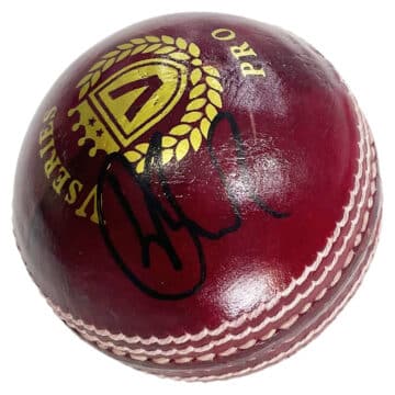 Signed Harry Brook Cricket Ball - Ashes Series 2023